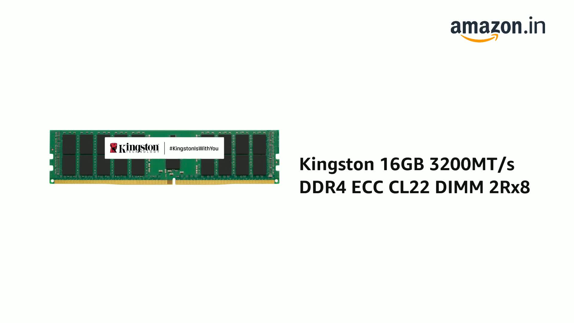 Amazon.in: Buy Kingston 16GB 3200MT/s DDR4 ECC CL22 DIMM 2Rx8